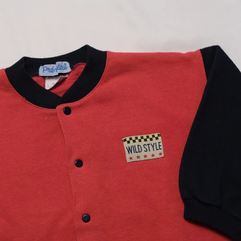 Vintage Red and Blue 90s Sweatshirt 4Y