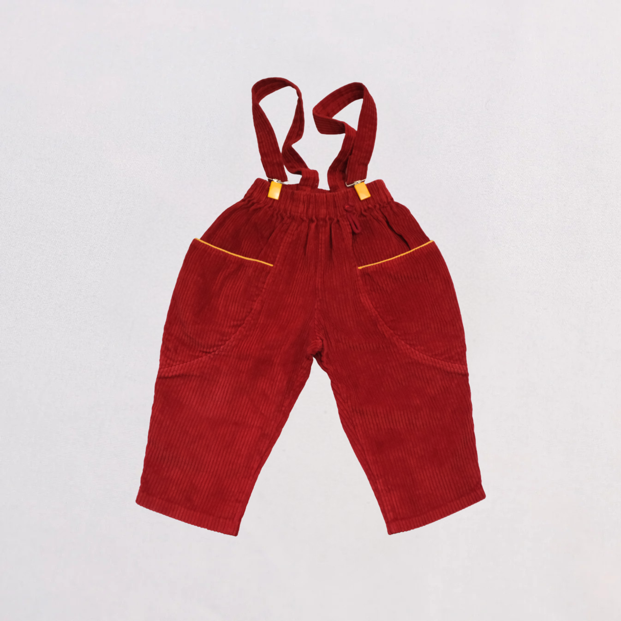 Vintage red jumpsuit, size 12–18 months