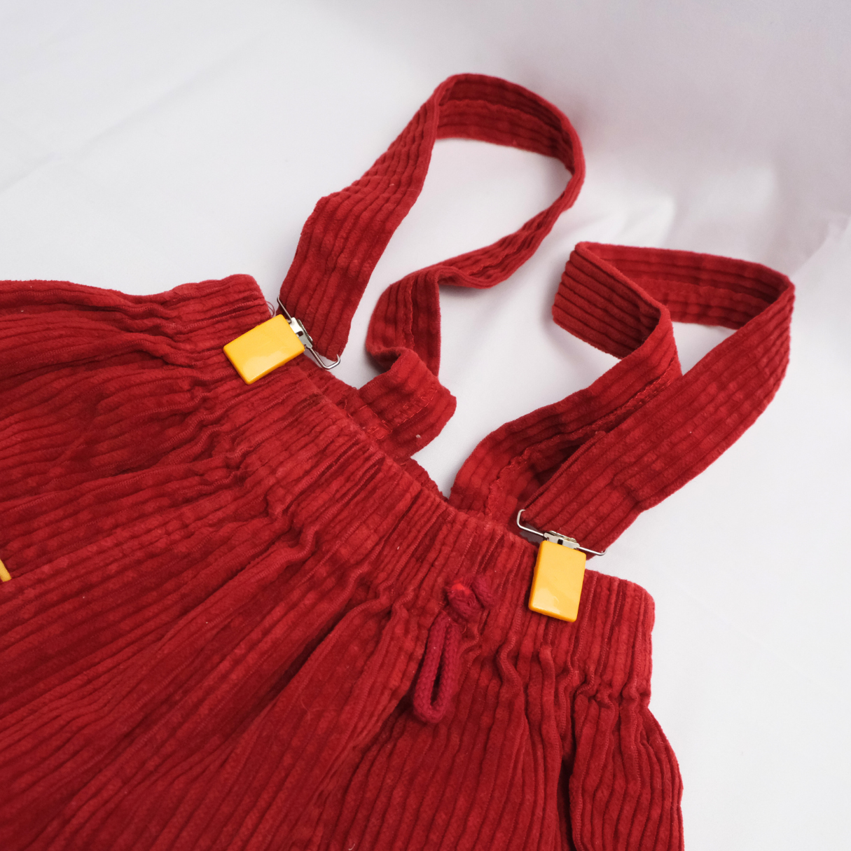 Vintage red jumpsuit, size 12–18 months