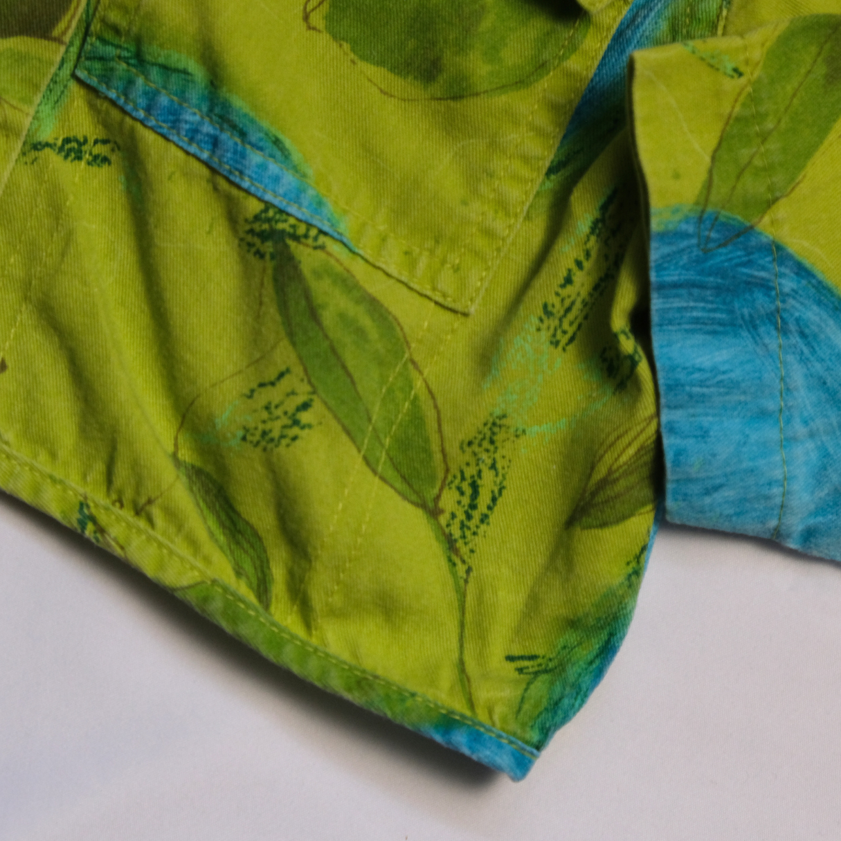 Vintage floral denim shirt - 6Y