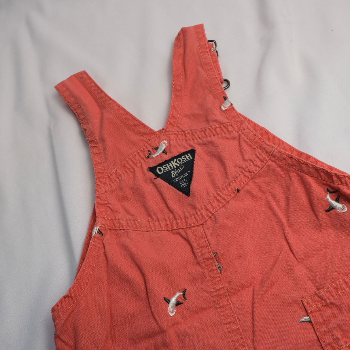 Red Shark Denim Overalls - OshKosh