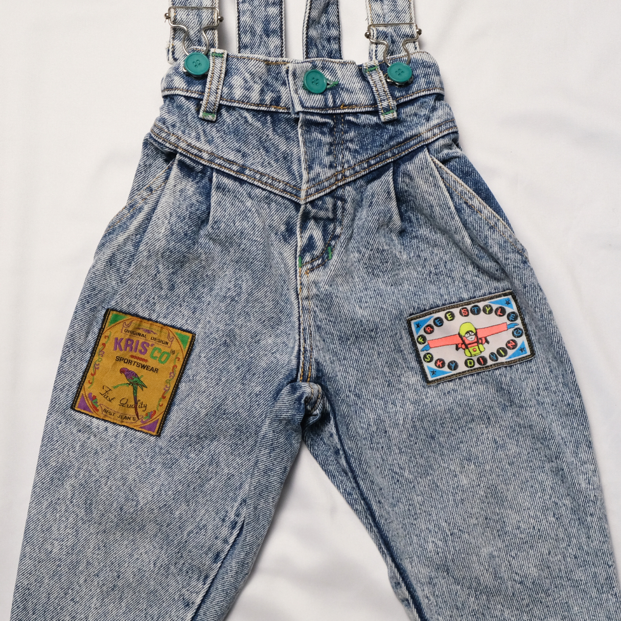 Vintage denim overalls 18–24 M