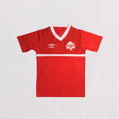 Vintage Umbro Canada Soccer T-Shirt 11-12Y