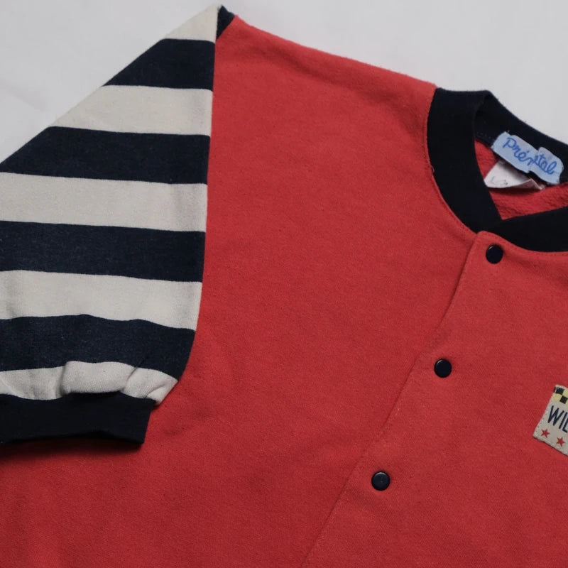 Vintage Red and Blue 90s Sweatshirt 4Y