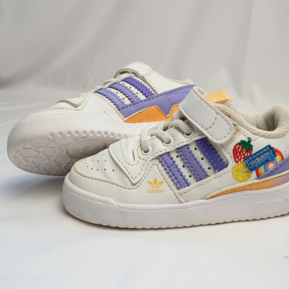 Purple and white Adidas for girls