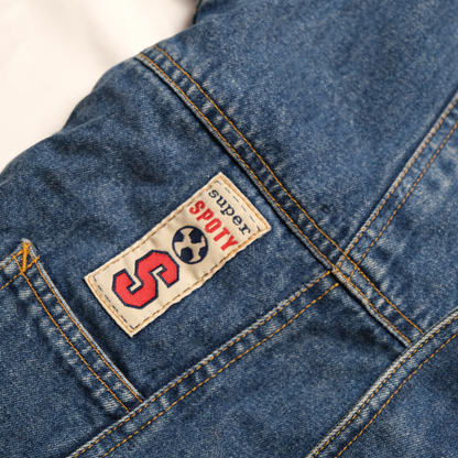 Vintage 90s denim winter overalls - 18–24M