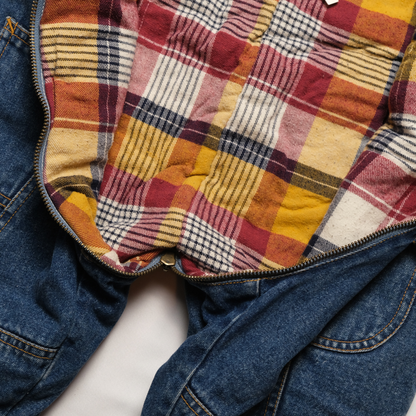 Vintage 90s denim winter overalls - 18–24M