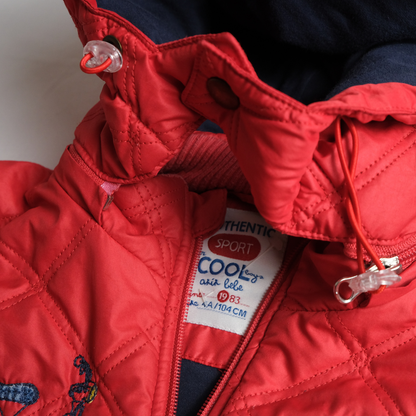 Fun red winter jacket - Size: 4Y