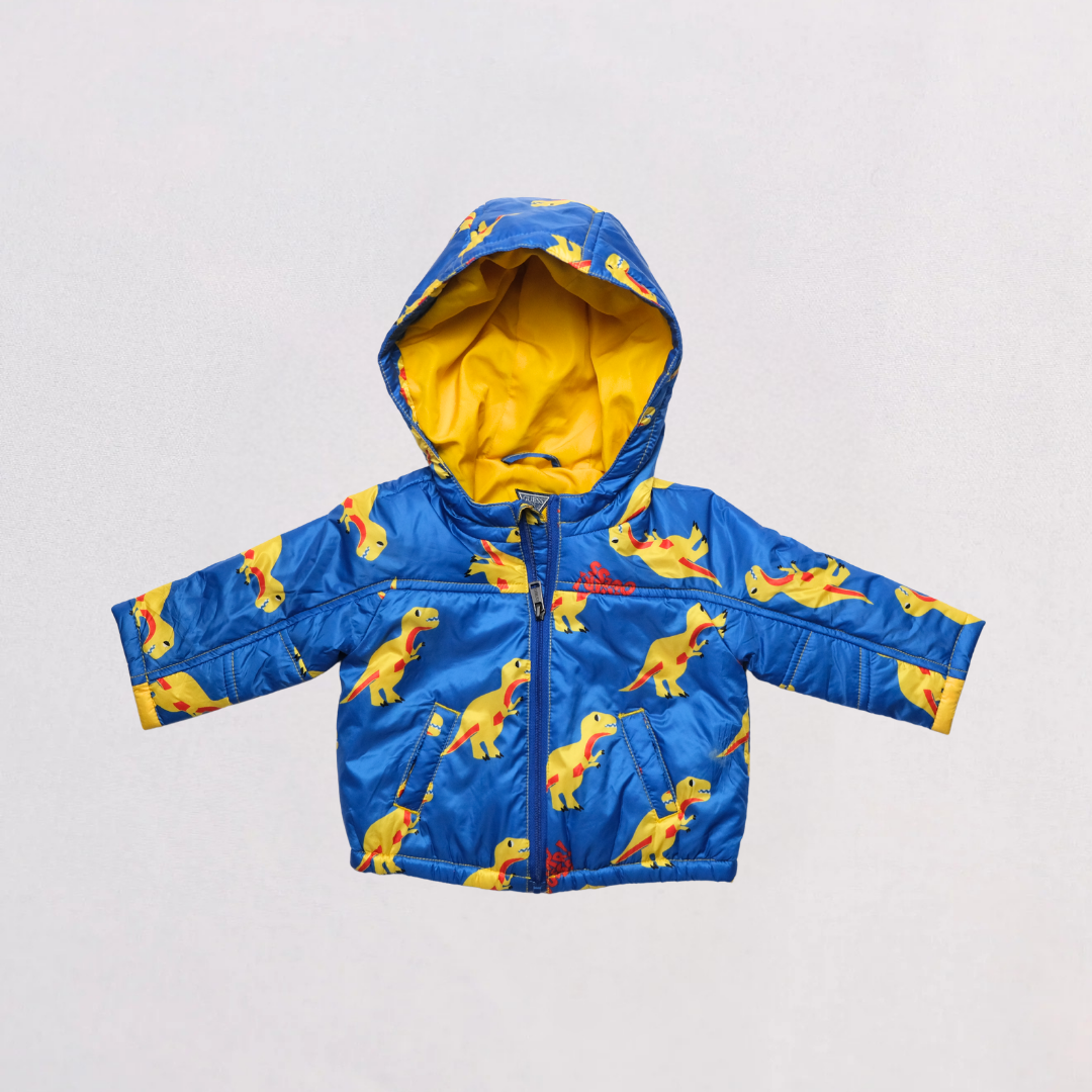 Guess Colorful Dinosaur Jacket – Size 3-6 M