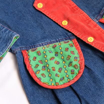 Vintage oversized jumpsuit 2-3Y