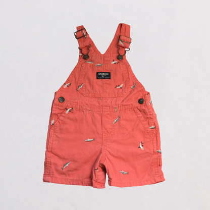 Red Shark Denim Overalls - OshKosh