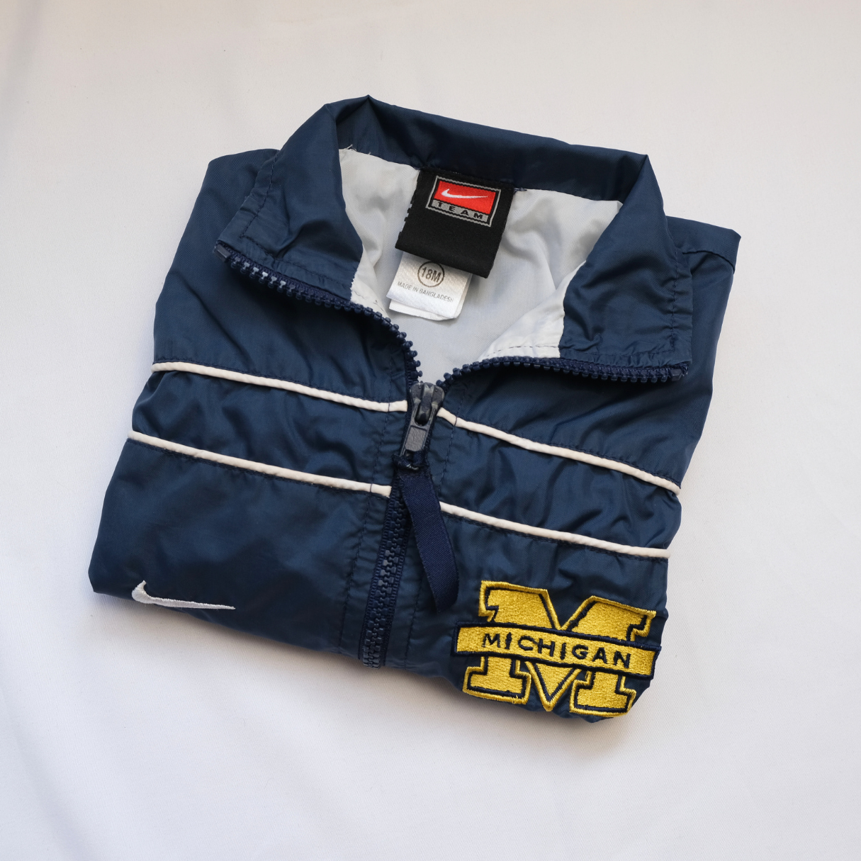 Blue Nike Michigan Windbreaker