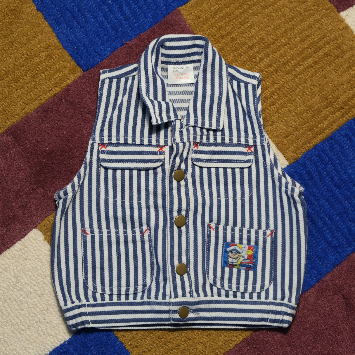 Vintage Sleeveless Denim vest – 100% Cotton