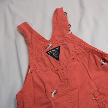 Red Shark Denim Overalls - OshKosh
