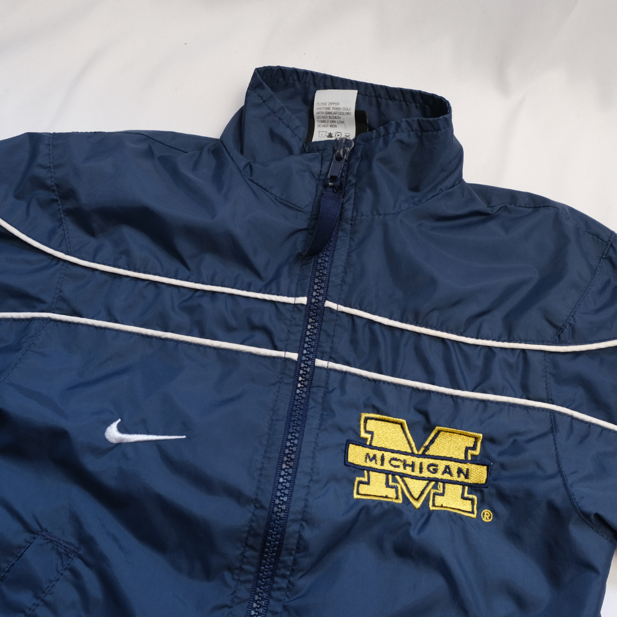 Blue Nike Michigan Windbreaker