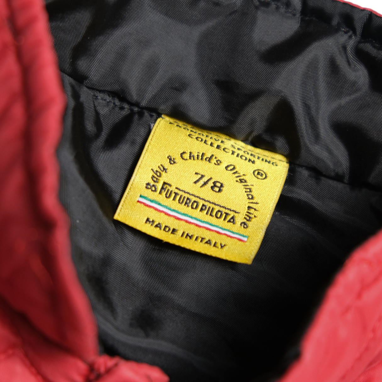 F1 Puffer vest (Futura Pilota) Made in Italy - 8Y